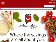 Tablet Screenshot of hannaford.com
